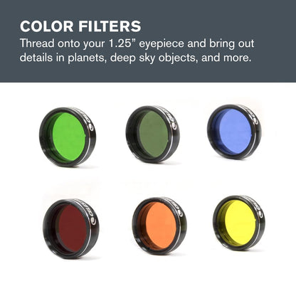 Celestron Accessory Kit with Five 1.25" Plossl Eyepieces, 2x Barlow and Filter Set