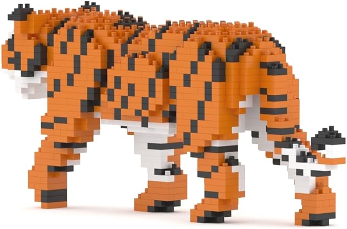 JEKCA Tiger 01S | Animal Plastic Building Blocks | Age 14+