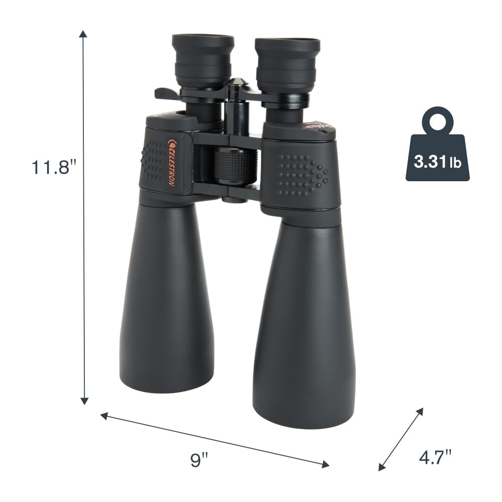 Celestron SkyMaster 15-35x70 Zoom Binoculars – Powerful Long-Range Binoculars for Astronomy & Outdoor Use – High Magnification up to 35x – Includes Tripod Adapter & Case