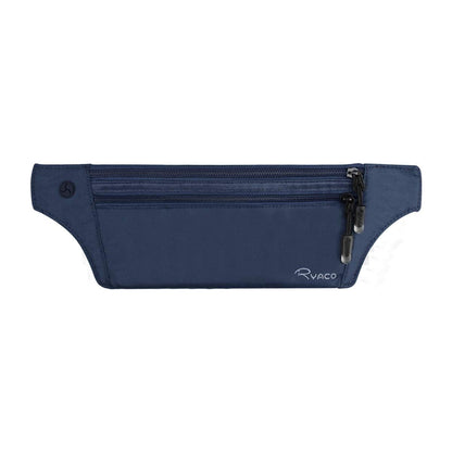 Ryaco Money Belt for Travel, Slim Passport Holder RFID Blocking Hidden Wallet Travel Essentials Pouch Women Men with Adjustable Strap Waist Bag to Protect Cash, Credit Cards and Travel Documents