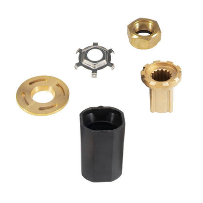MARKGOO Propeller 14x13 Pitch RH 15 Spline Tooth with Flo-Torq II Hub Kit for Mercury Black Max Outboard 40 50 60 70 75 80 90 100 115 125 140 HP Boat Motor Engine Parts Aluminum Prop 48-77340A45