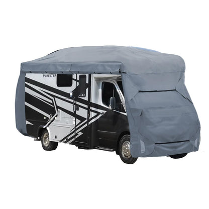 GEARFLAG Class C RV Cover Camper Cover fits 30'-33' with Anti-UV, Water-Resistant, Reinforced Windproof Straps for Van Cover Protection Durable - Ideal for rv & Trailer Covers