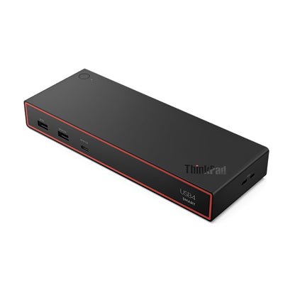 Lenovo ThinkPad USB 4 Smart Dock 5500 w/ 135W Adapter, Supports up to 4 Displays, 100W Power to Laptop, Integrated USB4 Cable, Eclipse Black
