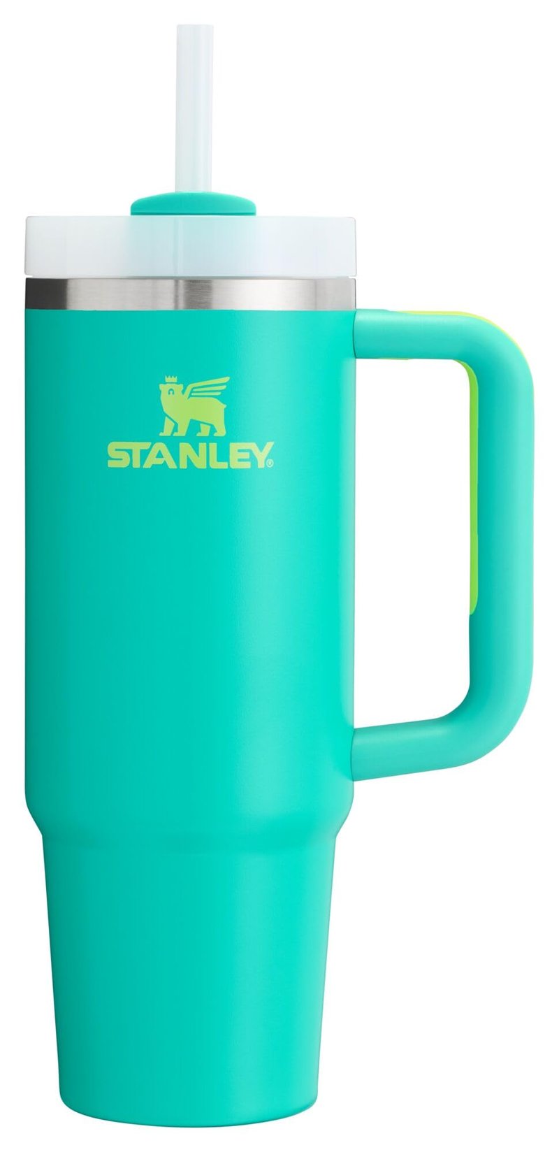 Stanley Quencher H2.0 Tumbler with Handle and Straw 30 oz | Flowstate 3-Position Lid | Cup Holder Compatible for Travel | Insulated Stainless Steel Cup | BPA-Free | Tropical Teal