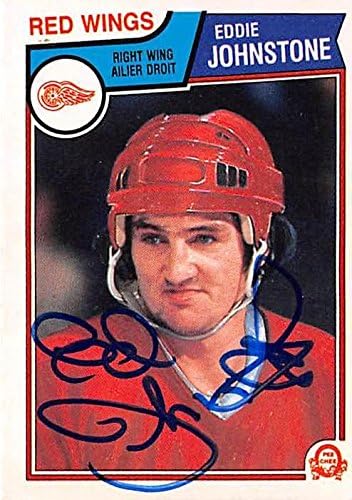 Sports Memorabilia Autograph Warehouse 302444 1983 Ed Johnstone Autographed No.124 Hockey Card - Detroit Red Wings