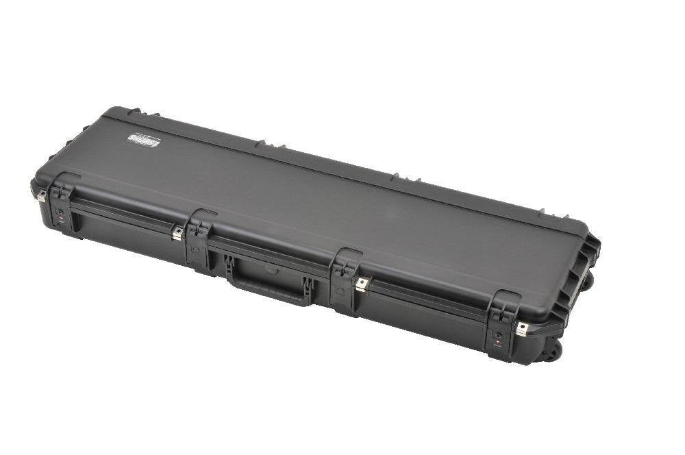 SKB Cases iSeries 3i-5014-DR Double Rifle Hard Case, Waterproof Lockable Tactical Gun Storage Box with Foam Dividers, Wheels and Carrying Handles
