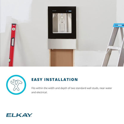 Elkay ezH2O Liv Built-in Filtered Water Dispenser, Non-refrigerated, Midnight