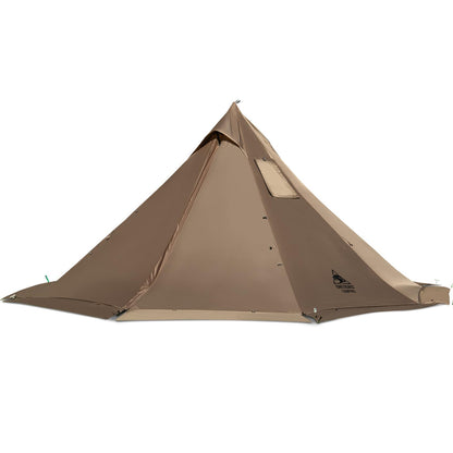 OneTigris Smokey HUT Hot Tent with Stove Jack, Ultralight 4 Season Tipi Tent with Snow Skirt & Detachable Floor for Camping, Hiking, Bushcraft, Backpacking