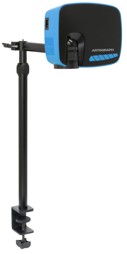 Artograph Flare 100 Digital Art Projector with Adjustable Monopod Stand, Blue/Black – 1080p Native Resolution, Built-In Art Grids for Drawing and Tracing, WiFi and HDMI Compatible