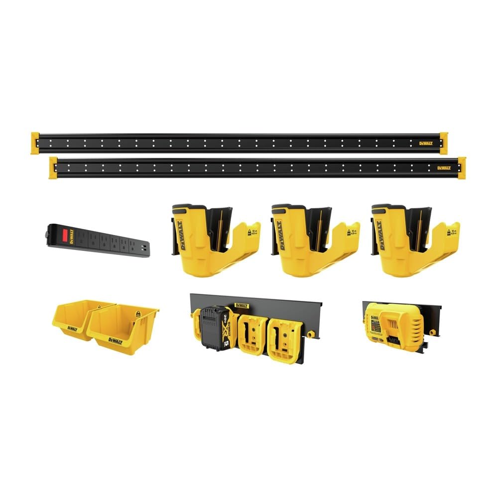DEWALT Power Tool Organizer, 10-Piece Garage and Workshop Storage, Part of the DEWALT Storage System Lineup (DWST82825)