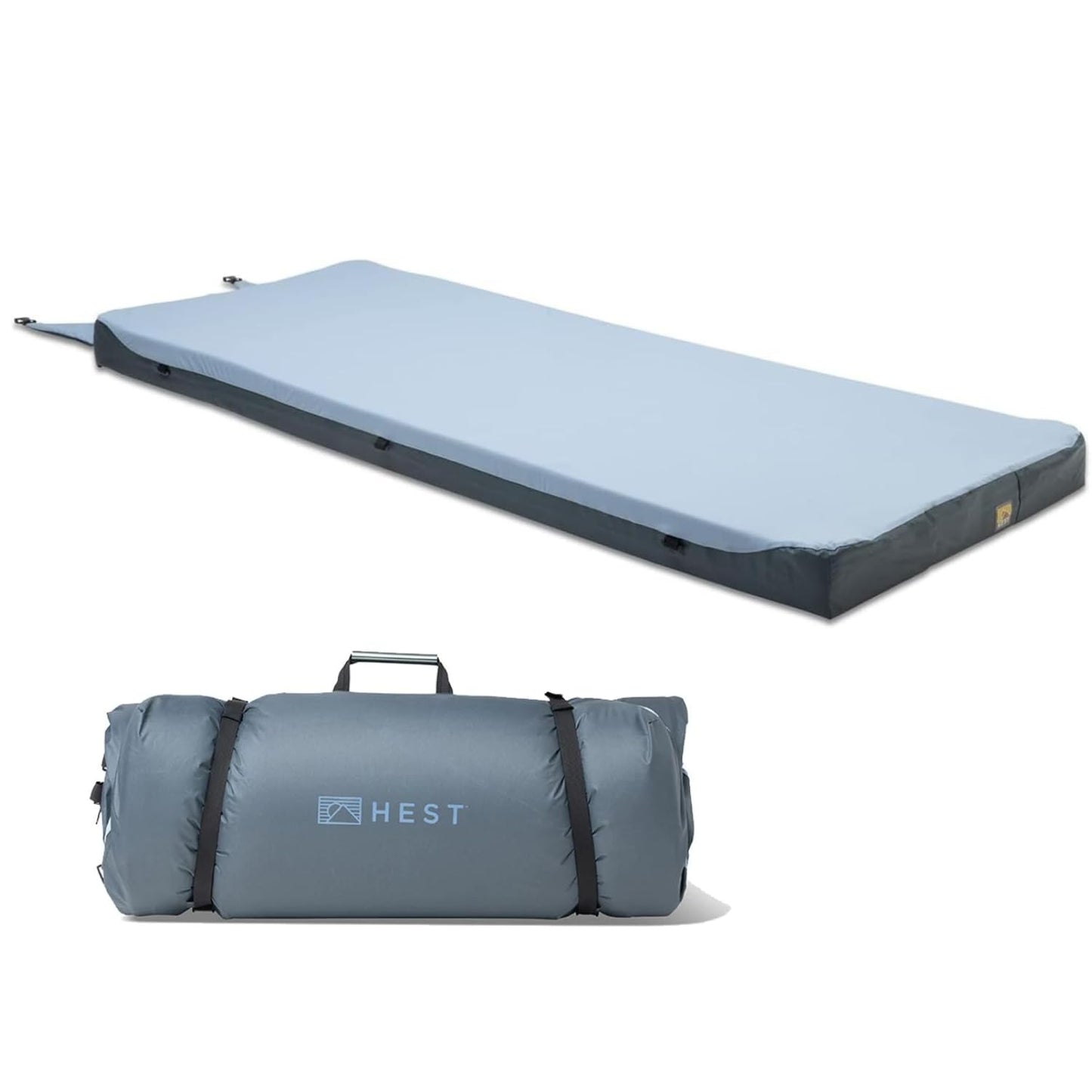 HEST Foamy Wide - Portable Camping Mattress, Enhanced Memory Foam, Wide Single Mattress, 78" L x 30" W