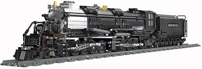 BIGBOY Steam Train Building Kit and Engineering Toy BIGBOY Locomotive with Track Display Set Collectible Steam Locomotive Display Kit Gift for Train Lovers(1608Pieces)