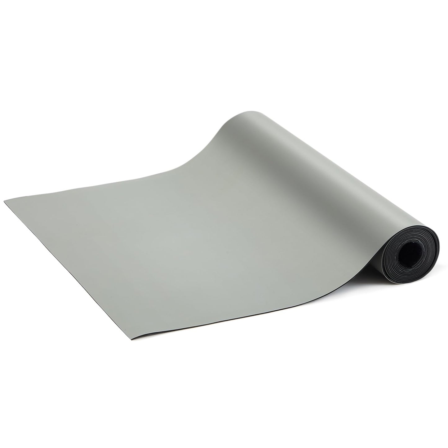 Pangda ESD Mat Roll 3 ft x 10 ft High Temperature Rubber ESD Soldering Roll Anti-Static Soldering Heat Resistant Workbench Mat for Electronics Repair PC Building, Gray