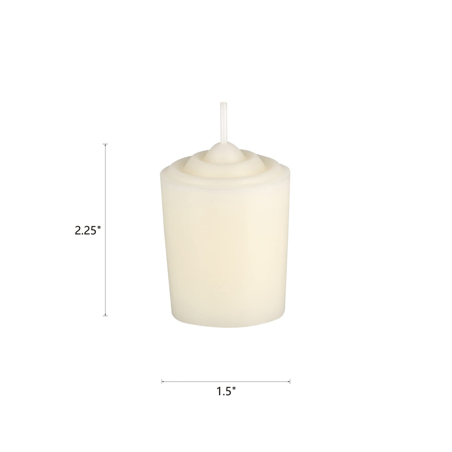 Mega Candles 12 pcs Unscented Ivory Votive Candles, Hand Poured Wax Candle 15 Hours 1.5 Inch x 2.25 Inch, Home Décor, Wedding Receptions, Centerpieces, Occasions, Events, Meditations, Holders