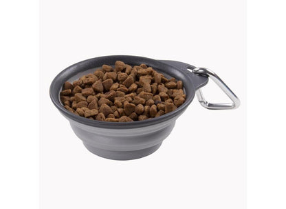 Dexas Popware for Pets Collapsible Travel Cup, Large, Gray/Blue
