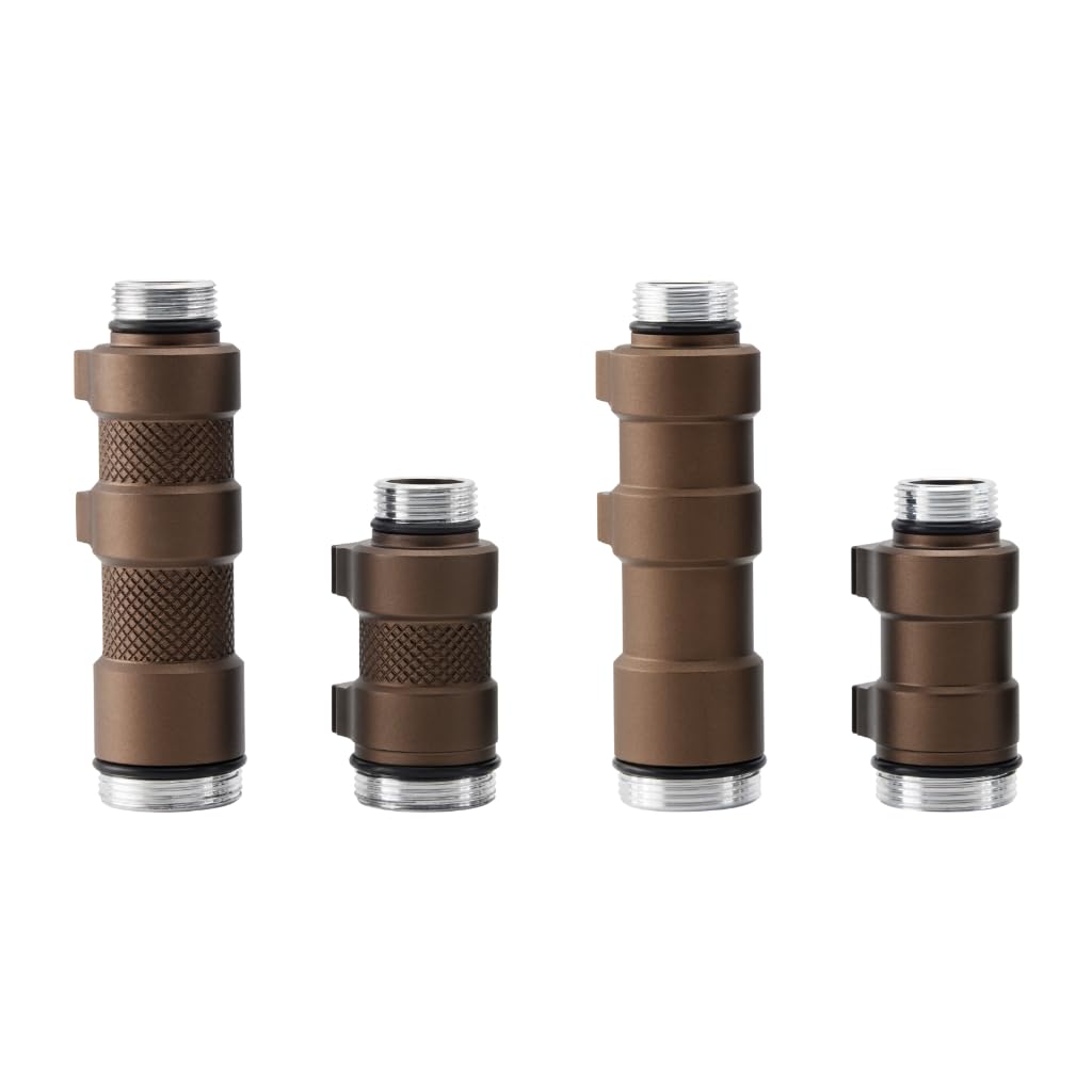 Z-BOLT® Dual Switch Cable Port Tailcap (FDE, Flat Dark Earth) for 3V/6V Malkoff, Blazer LEP & LED 18350/18650 Light Bodies & Surefire M300/340/M600/640DF Lights (DS00 Type Functionality)
