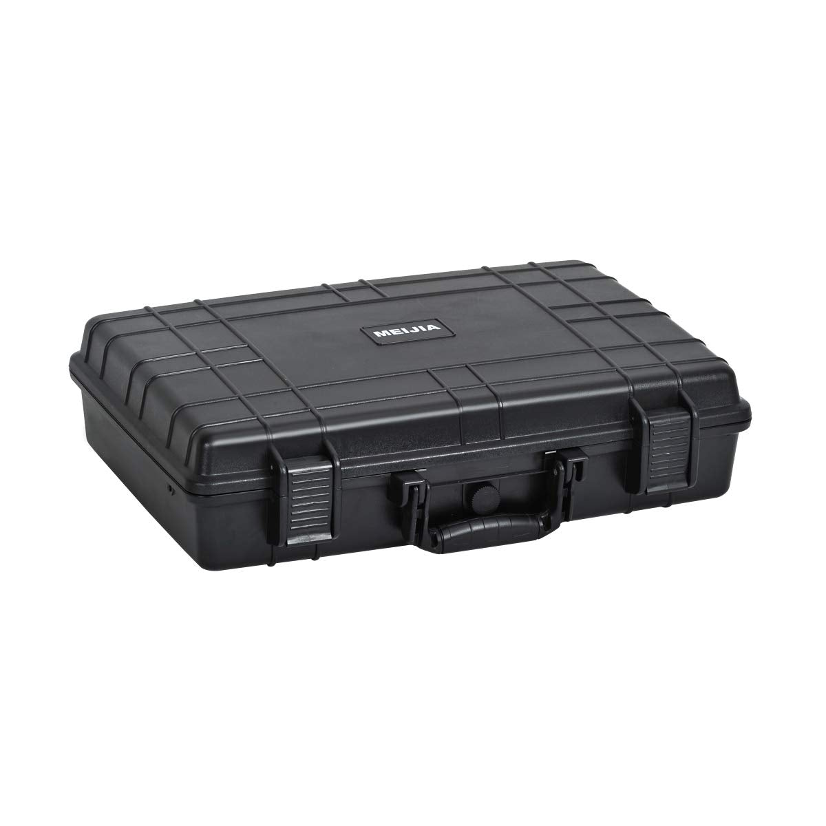 MEIJIA Portable Waterproof Protective Case,Hard Camera Case,Customized Fit Foam Inserted, Elegant Black,Fit for Camera, Equipments, Lens,Drones,19.78“X15.77"x7.41" (Black)