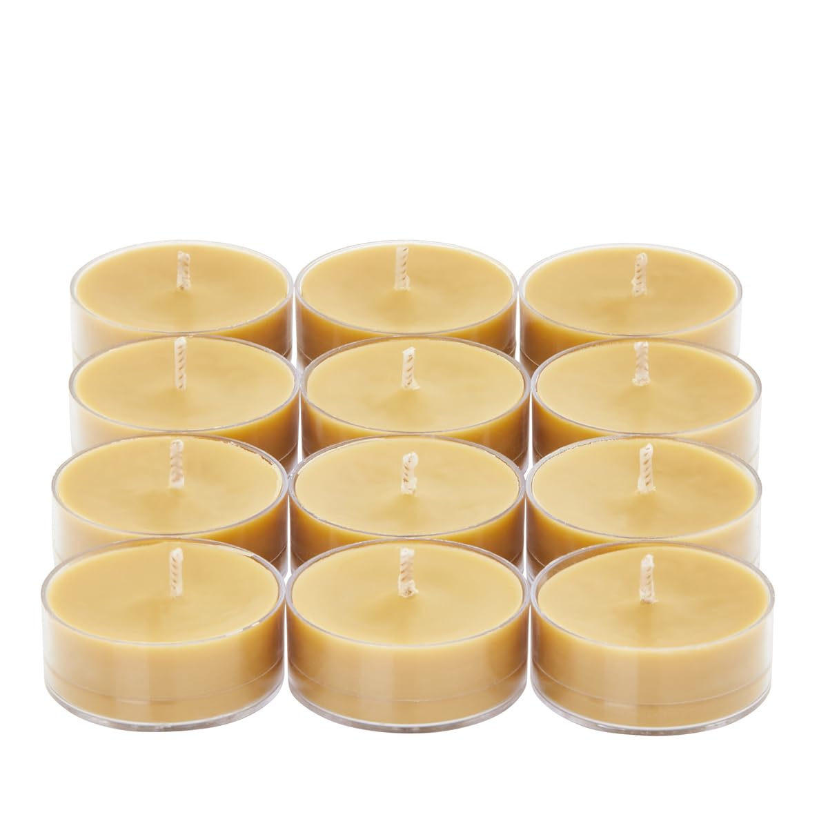 PartyLite Set of 12 Tea Lights Candles, Cedar Patchouli Scent, Aromatherapy Scented Candles Gift Set, Up to 4 to 6 Hours Burn Time