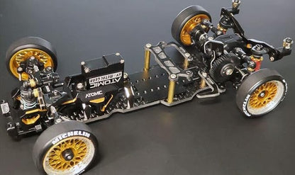 Helidirect Atomic DRZ3 MS RWD Drift Chassis Kit (No Electronic) - Remote Control Car 1/28 RC Drift Car Assemble Kit Without Electronics and Wheels