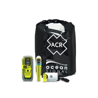 ACR ResQLink View GPS Personal Locator Beacon Survival Kit Includes a Compact Beacon, GPS Tracking, Strobe Light, Signal Mirror, and Waterproof Gear for Emergencies.