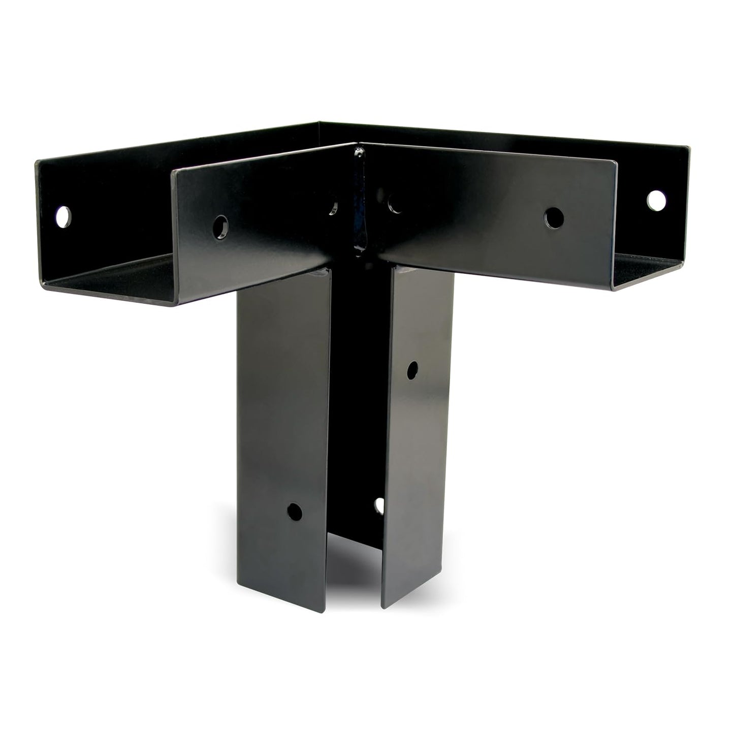 HME 11-Gauge Powder-Coated Steel Durable Ground Blind Platform Bracket 4 Pack - For Use With 4x4 Wooden Beams (Not Included)