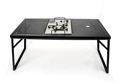 ONLYFIRE OUTDOOR LIVING IGT Camping Table Kit with Propane Gas Stove & Carry Bag, Portable Folding Camp Table, IGT Unit Combination Combo for Picnic, RV, Tailgating, Patio, Backyard, GS337