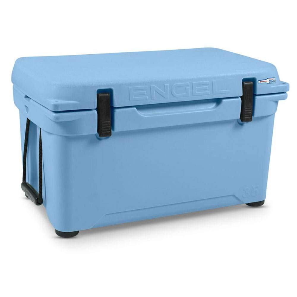 Engel Coolers ENG35 Cooler | 36 Can High Performance Durable Seamless Rotationally Molded Ice Box for Camping, Hunting, and Fishing - Blue