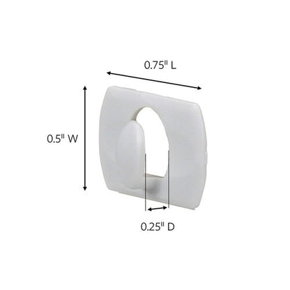 Command Decorating Clips, 40 Clips and 48 Strips, Damage-Free Hanging Light Clips with Adhesive Strips, No Tools Small Wall Clip for Hanging Lights and Cables