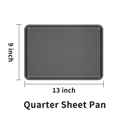 LISI Nonstick Stackable Baking Pans Set, Cookware Sets Baking Tray (13" x 9" (3 Pack Quarter Sheet))
