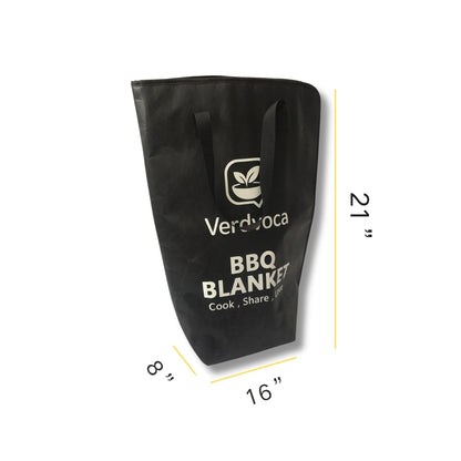 Verdvoca 2Pcs XXL Collapsible BBQ Prep Tubs w/Cutting Board and Lid, 1 Pcs 21 Inch Tyvek Black BBQ Blanket for Resting Meat