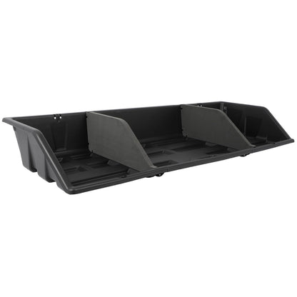 SCITOO 56" PP|Plastic Truck Bed Tool Box,Heavy Duty Crossover Storage for Most Full Size Pickups,Lockable Weatherproof Chest,Fits 56"WX10"DX10"H Truck Beds,Easy Access to Load and Unload