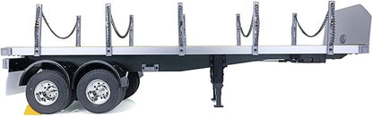 US in Stock Toucan RC Hobby 1/14 2 Axles RC Tractor Flatbed Trailer DIY Model Remote Control Semi Truck