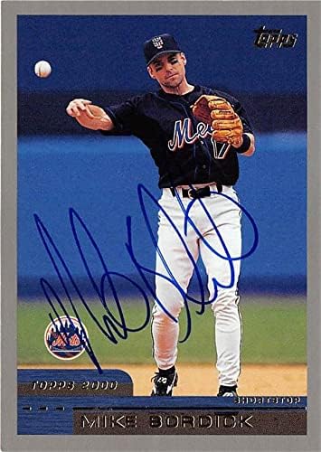 Sports Memorabilia Autograph Warehouse 246858 Mike Bordick Autographed Baseball Card - New York Mets 2000 Topps - No. T126