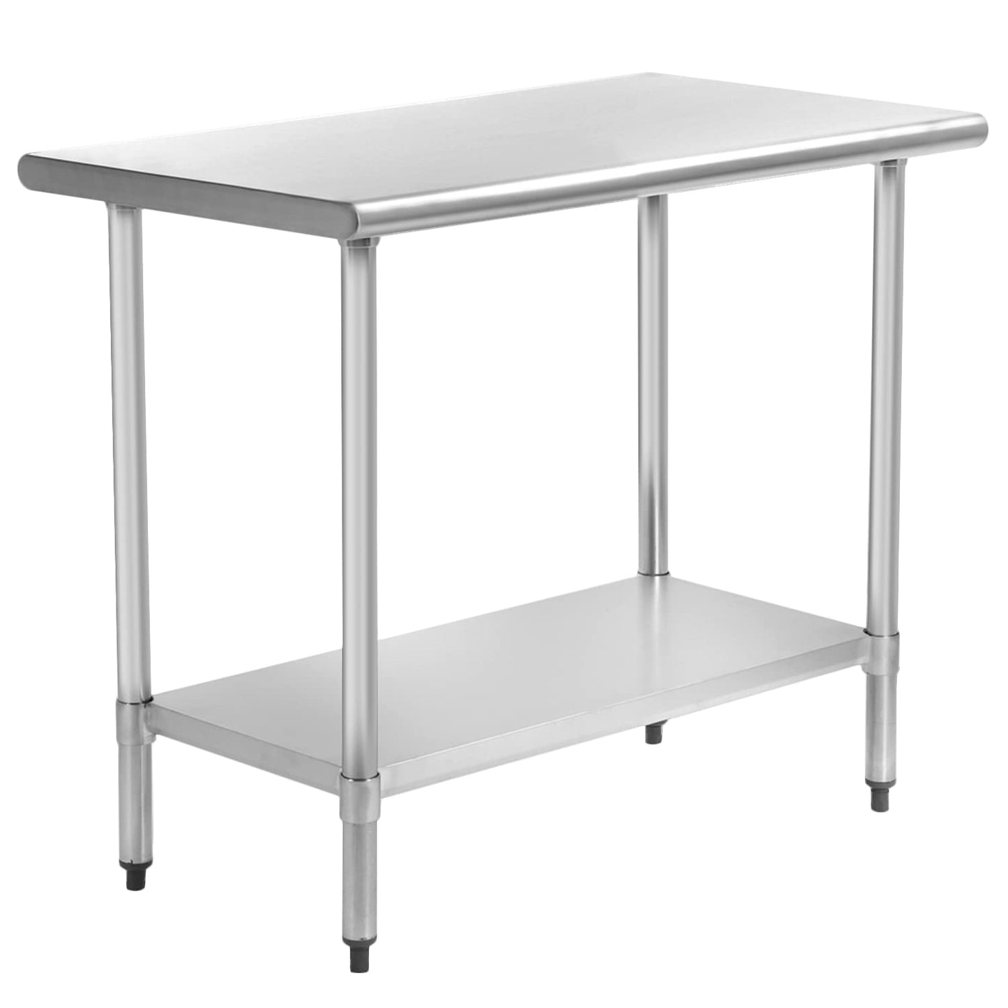 24" x36" Kitchen Work Table Commercial Work Table Stainless Steel Table Metal Table with Adjustable Table Foot for Restaurant Home Kitchen Hotel