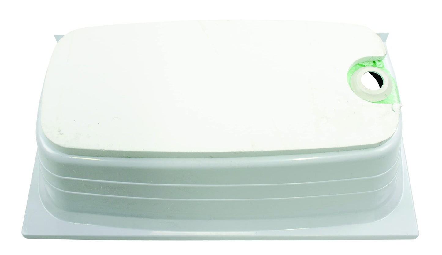 Lippert Replacement 24" x 40" White Bathtub with Right Drain, Scratch-Resistant ABS Acrylic for RVs, Travel Trailers, 5th Wheels, Motorhomes - W2440RHSPK