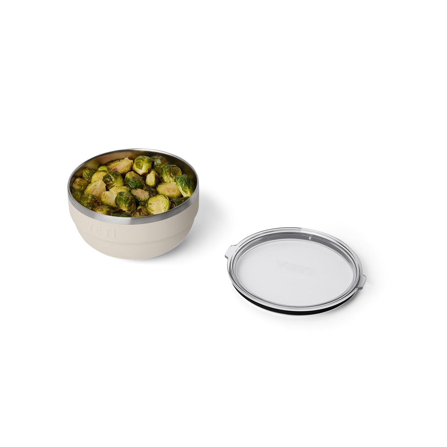 YETI Nestable Standard Food Storage Bowl Set, (1) 1 QT, (1) 2 QT, and (1) 4.5 QT, Cape Taupe