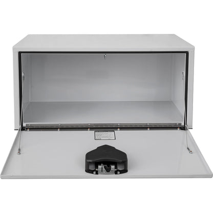 Buyers Products 1702200 Steel Underbody Truck Box with Lockable Paddle Latch, 18x 18x 48 Inch, for Work/ Utility Truck, Truck Storage and Organizer, Made in the USA, White