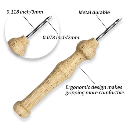 INFUNLY Mermaids Punch Needle Kit Round 8.7" DIY Embroidery Punch Needle Set for Adult Fairy Tales Punches Stitching Starter Kits with Easy to Follow Instruction Yarns Fabric Festival Gift Home Decor