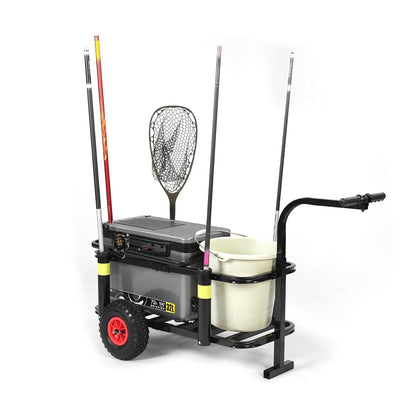 Beach Fishing Cart, Heavy Duty Fish, and Marine Cart for Fishing, Picnic, and Other Outdoor Activities, Black