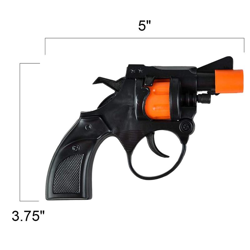 ArtCreativity Cap Gun Revolver Toy for Kids - Set of 2 Toy Cap Guns with Safe Shooter Design, Classic Pistol Toys for Boys and Girls Ages 4+