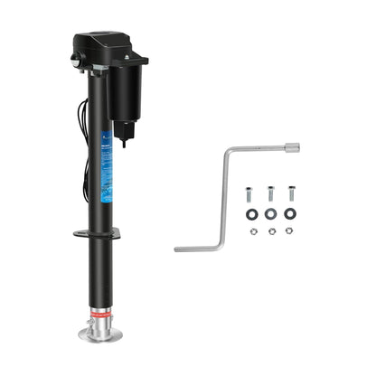 POLESTAR Electric Trailer Jack, Power Tongue Jack 4000 lbs, Electric Tongue Jack for Lifting RV Travel Camper Utility Yacht Trailer, 12V DC, 9"-27" Lift