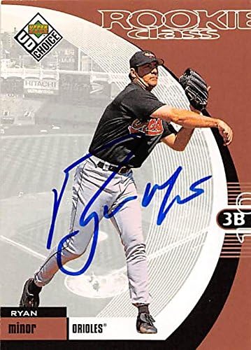 Sports Memorabilia Autograph Warehouse 343983 Ryan Minor Autographed Baseball Card - Baltimore Orioles FT 1999 Upper Deck Choice No. 7