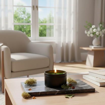 RUTH & ROSE Fraser Fir Scented Candle, 100% Beeswax Candle for Home, 8oz, +65 Hours Burn Time, Aromatherapy Non Toxic Candles, Gift for Women & Men, Made in USA, Perfect for Travel or Gifting
