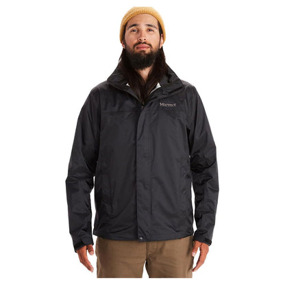 MARMOT Men's PreCip Eco Lightweight & Waterproof Rain Jacket, Black - Latest Collection, X-Large