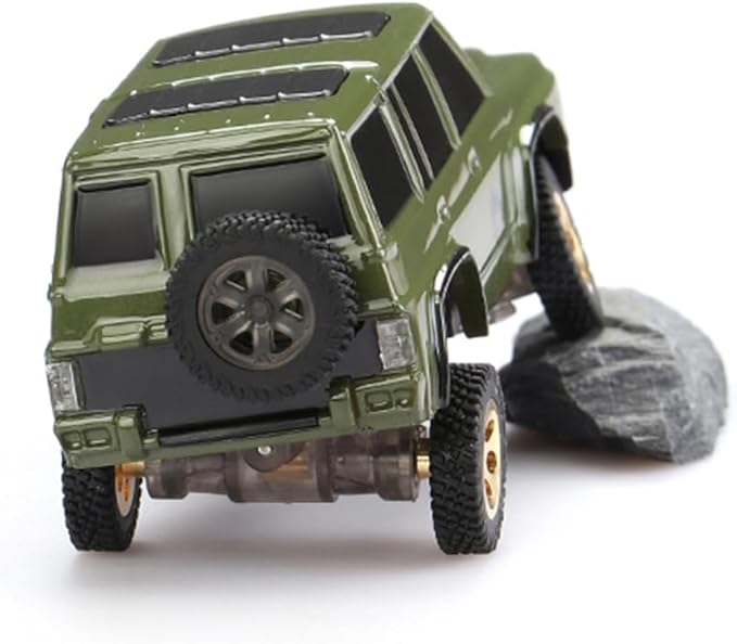 OY41-Y60 RC Rock Crawler 1/64 Scale 2.4G Full Proportional RC Electric Mini Crawler Model 15KM/H High Speed with Independent Suspension Gift for Adults - Bright Camouflage