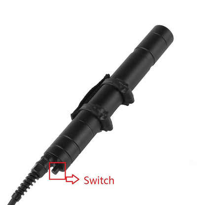 SecurityIng DF06 3000LM Primary Canister Dive Light, 3 LEDs Scuba Diving Flashlight Underwater 492ft/150M Torch with 1.2M Cable for Professional Diving/Cave Diving(Batteries Not Included)