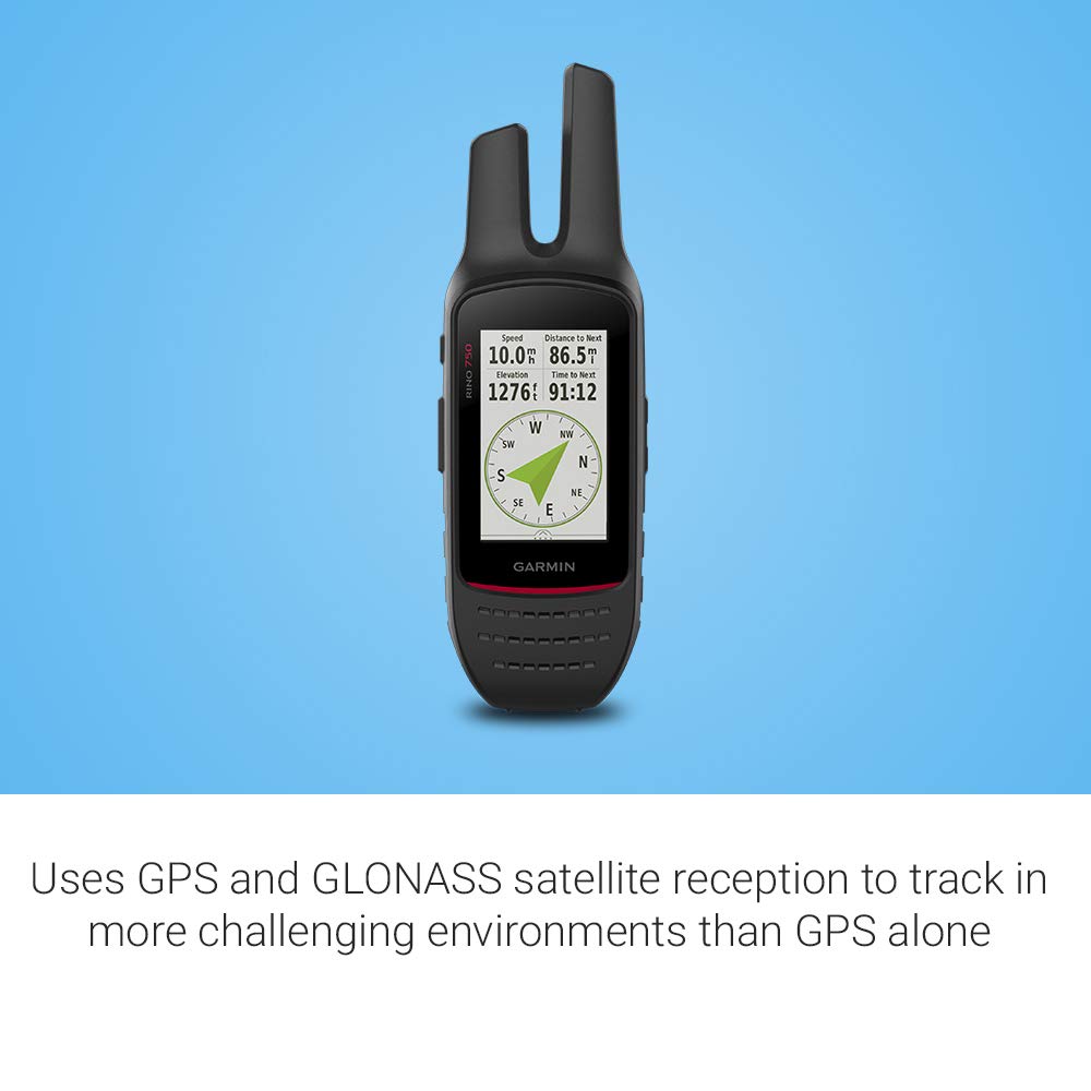 Garmin Rino 750, Rugged Handheld 2-Way Radio/GPS Navigator