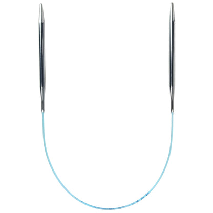 skacel by addi Turbo Circular Knitting Needles, Fixed 20 Inch (50 cm) Plated Brass Tips with Flexible Nylon Cord, 2 mm (US Size 0)