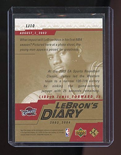 2003 Upper Deck #10 One in a Billion Lebron James Rookie Card - Mint Condition Ships in a Brand New Holder