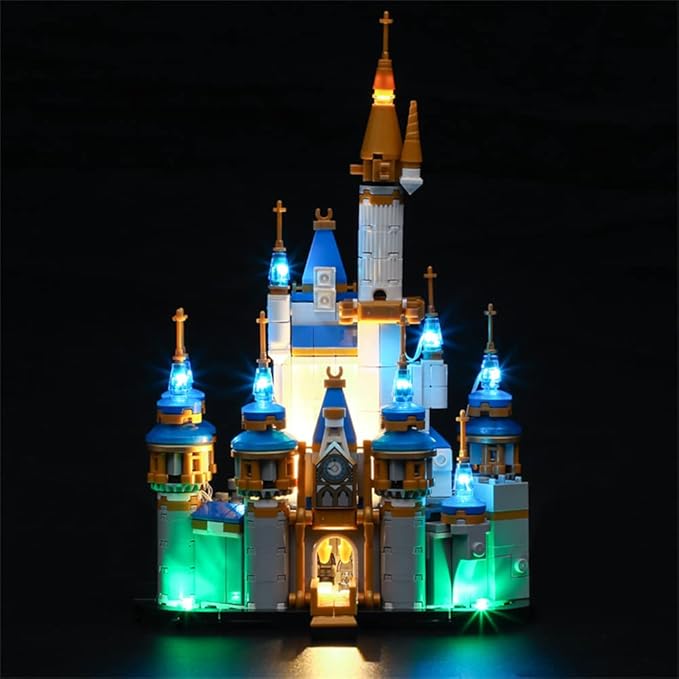 LED Light Kit Compatible with Lego Mini Disney Castle - Lighting Set for 40478 Building Model (Model Set Not Included)